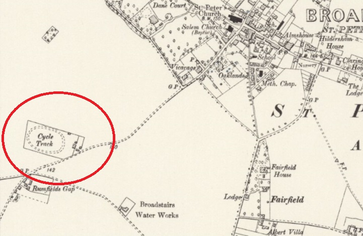 Broadstairs - Rumfields Ground : Map credit National Library of Scotland